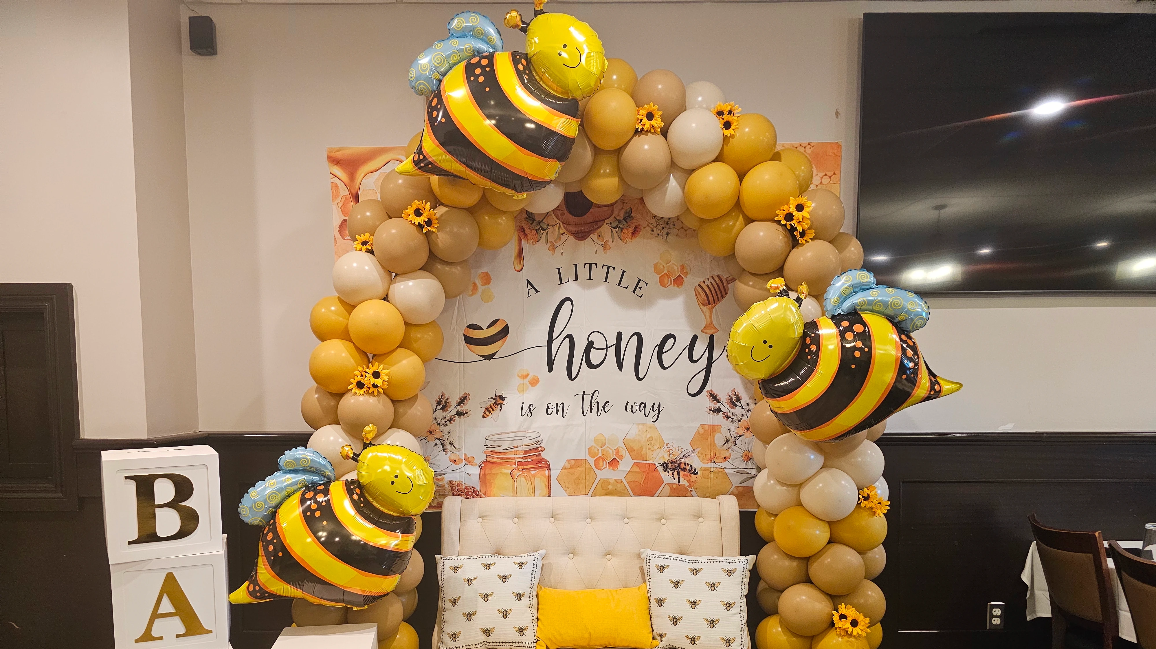 Classic Arch with bumble bees