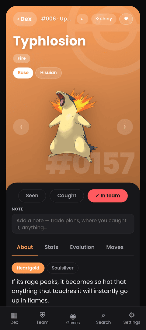 Pokémon detail